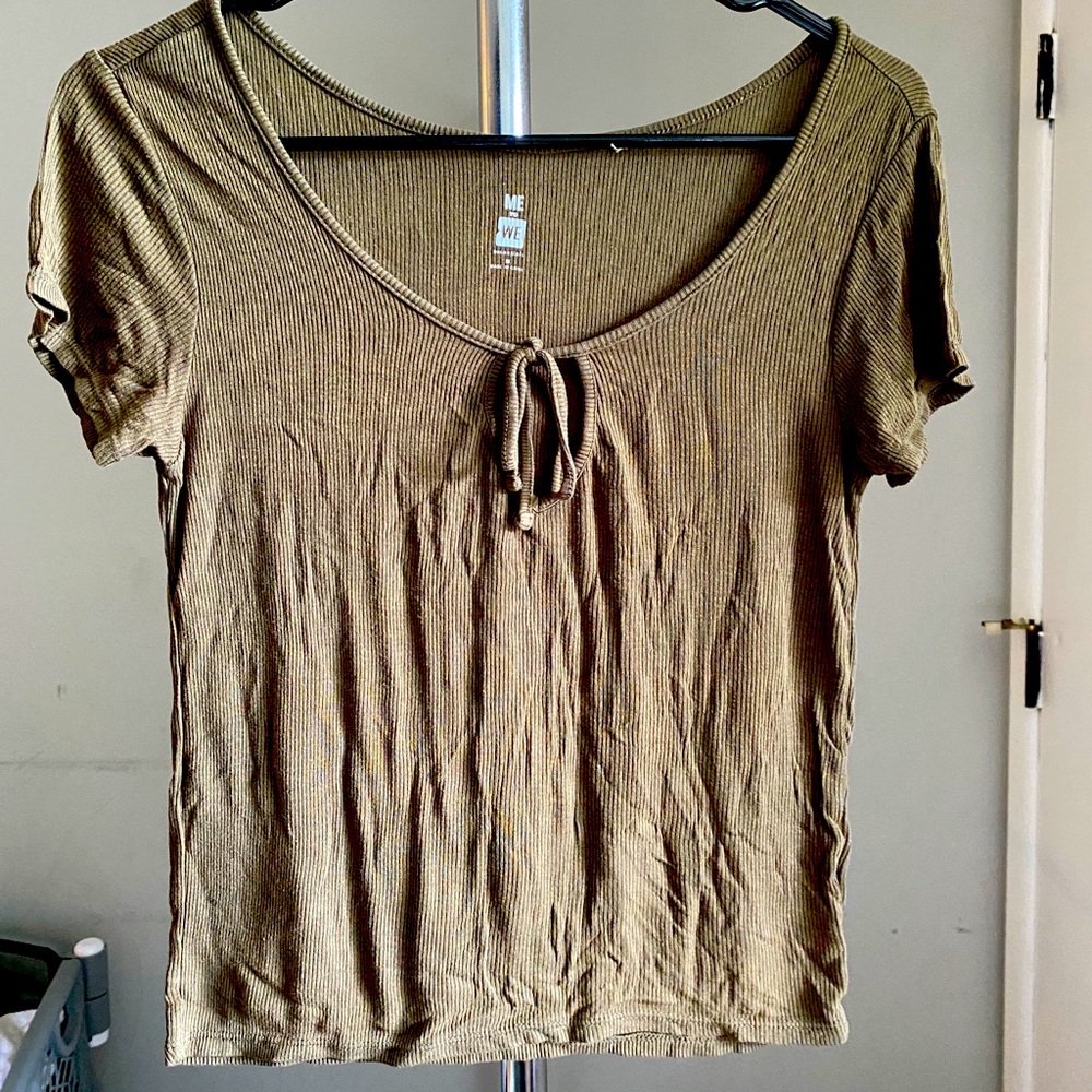 Olive green tee